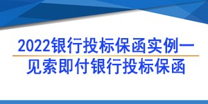 银行保函,见索即付银行保函