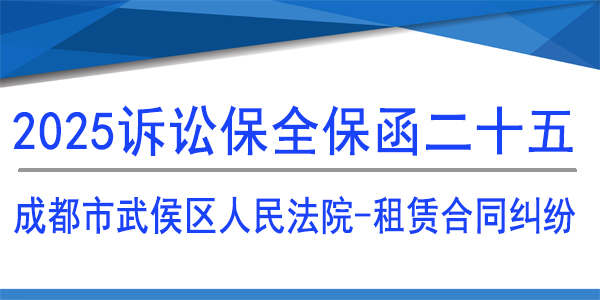 成都市武侯区人民法院,诉讼保全,财产保全